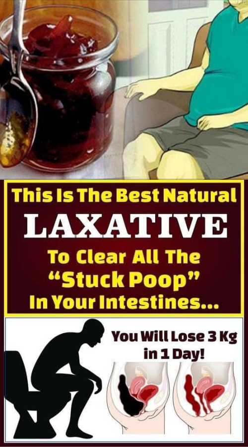 This Is The Best Natural Laxative To Clear All The “Stuck Poop” In Your