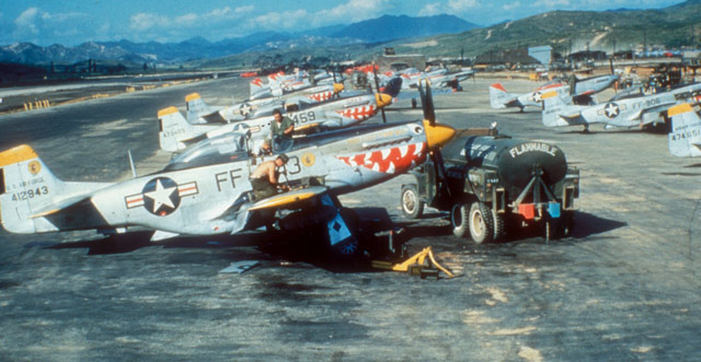 P-51 fighters in Korea in the 1950s worldwartwo.filminspector.com