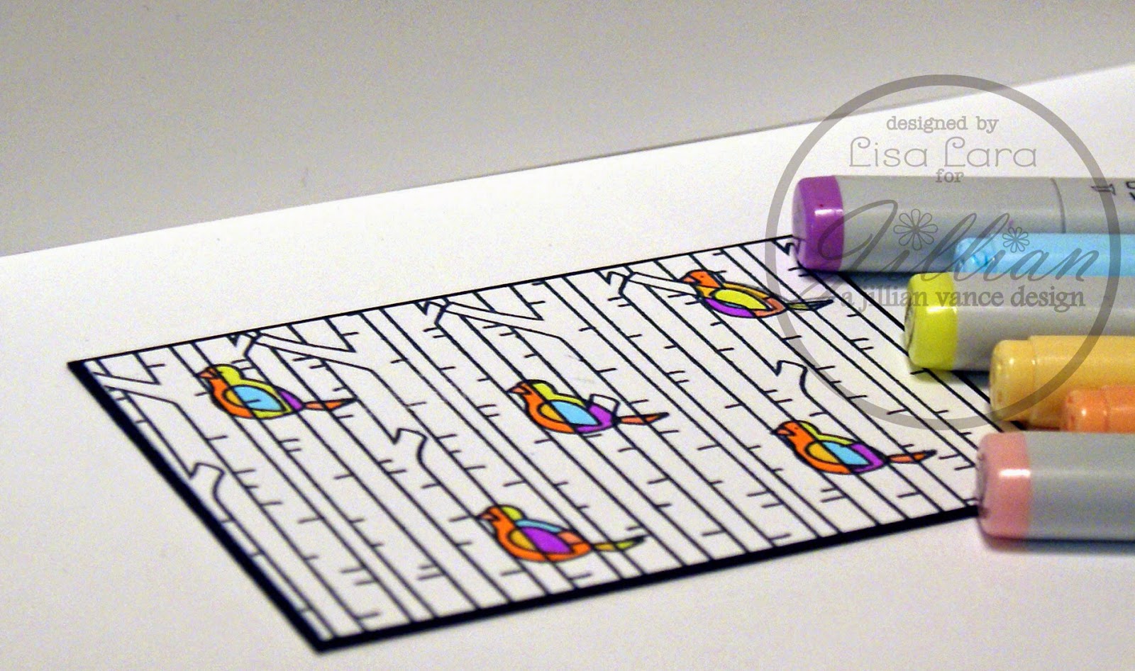 A Jillian Vance Design Modern Art Card