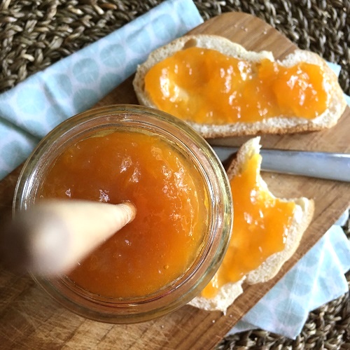 Aprikosen-Zitronen-Marmelade mit Schwips