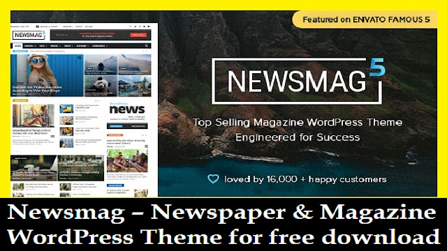 Newsmag – Newspaper & Magazine WordPress Theme for free download