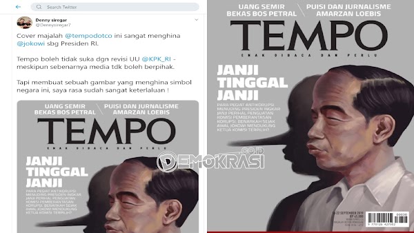 Cover Majalah TEMPO Bikin Pendukung Jokowi Ngamuk