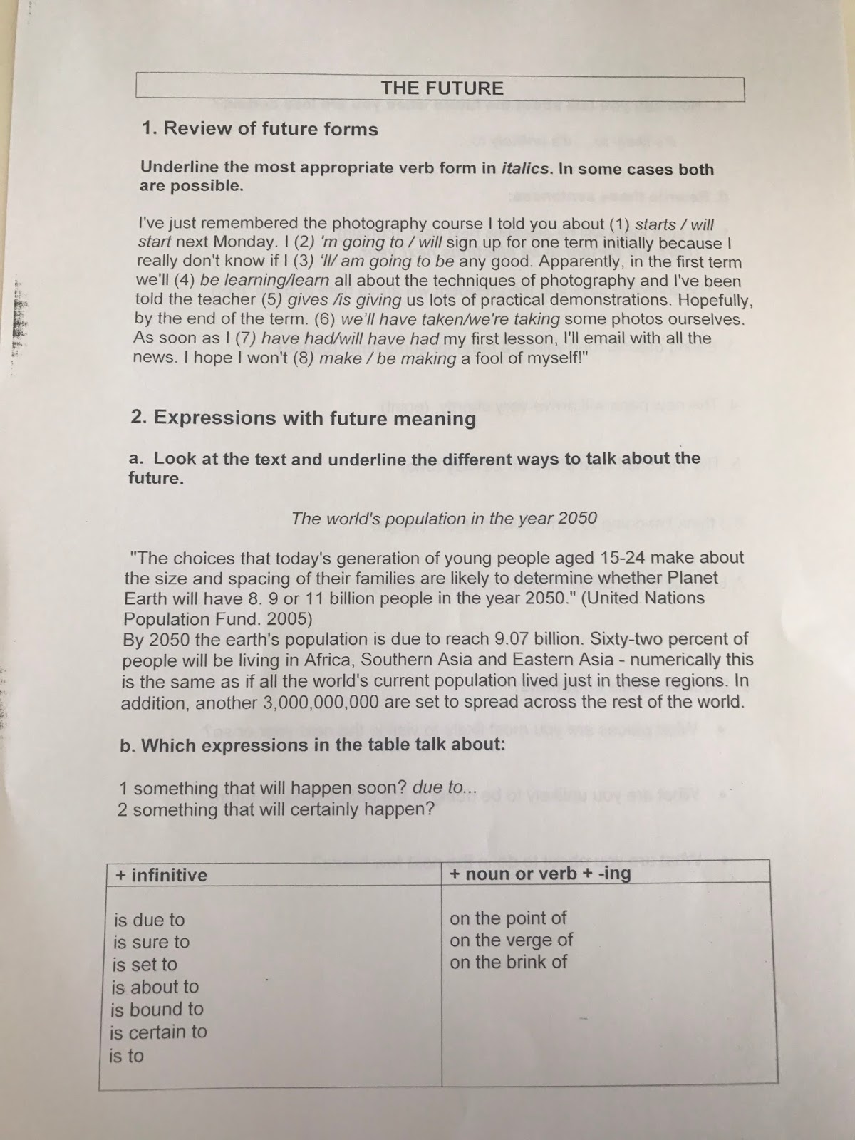 Teaching English as a Second Language in Spain WEEK 9 AT EOI ELX