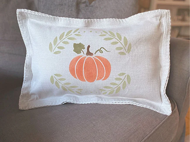 Fall pumpkin pillow