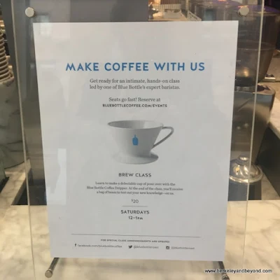 coffee-making class at Blue Bottle Coffee in San Francisco's Financial District