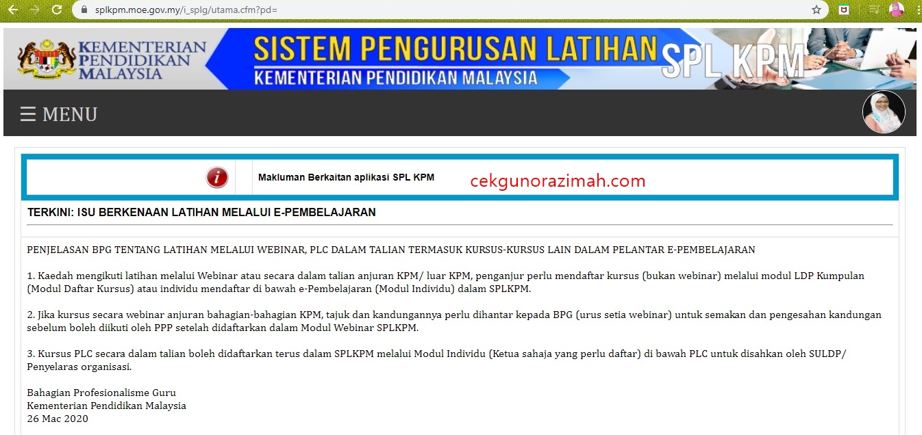 Cara merekod PLC dalam SPLKPM ~ Cikgu Norazimah