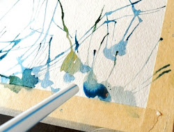 painting straw tutorial watercolor blowing paint blow straws paintings abstract tutorials grow creative watercolors let step paper engh elise studios