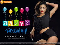 wish you happy birthday, sneha ullal, spice up your computer screen with erotic cine star sneha ullal 'two piece' black dress