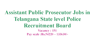 Assistant Public Prosecutor Jobs in Telangana State level Police Recruitment Board