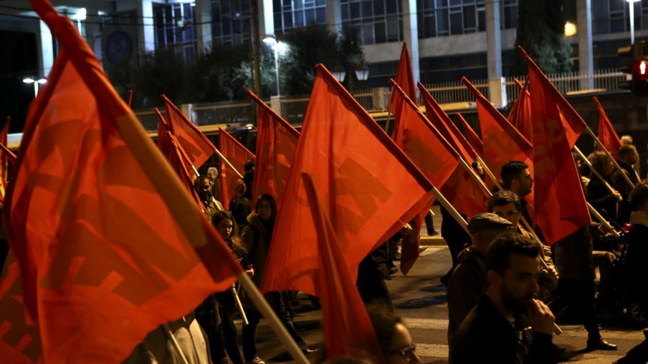 In Defense of Communism Refugee Crisis Militant intervention by Greek