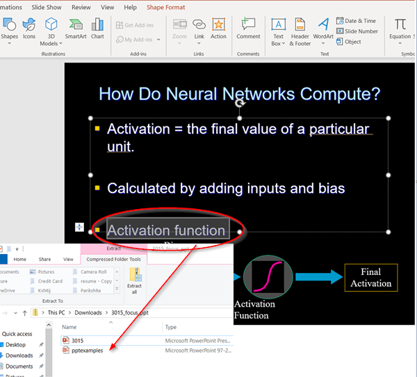 связать одну презентацию PowerPoint с другой