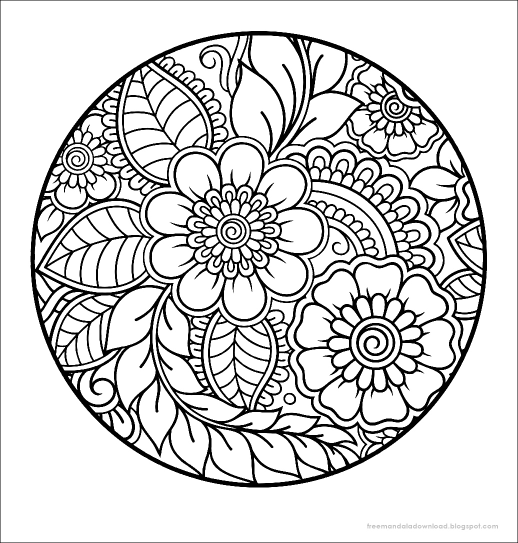 Antistress für Erwachsene Mandala