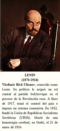 Vladimir Ilich Ulianov Taller la revolucion rusa