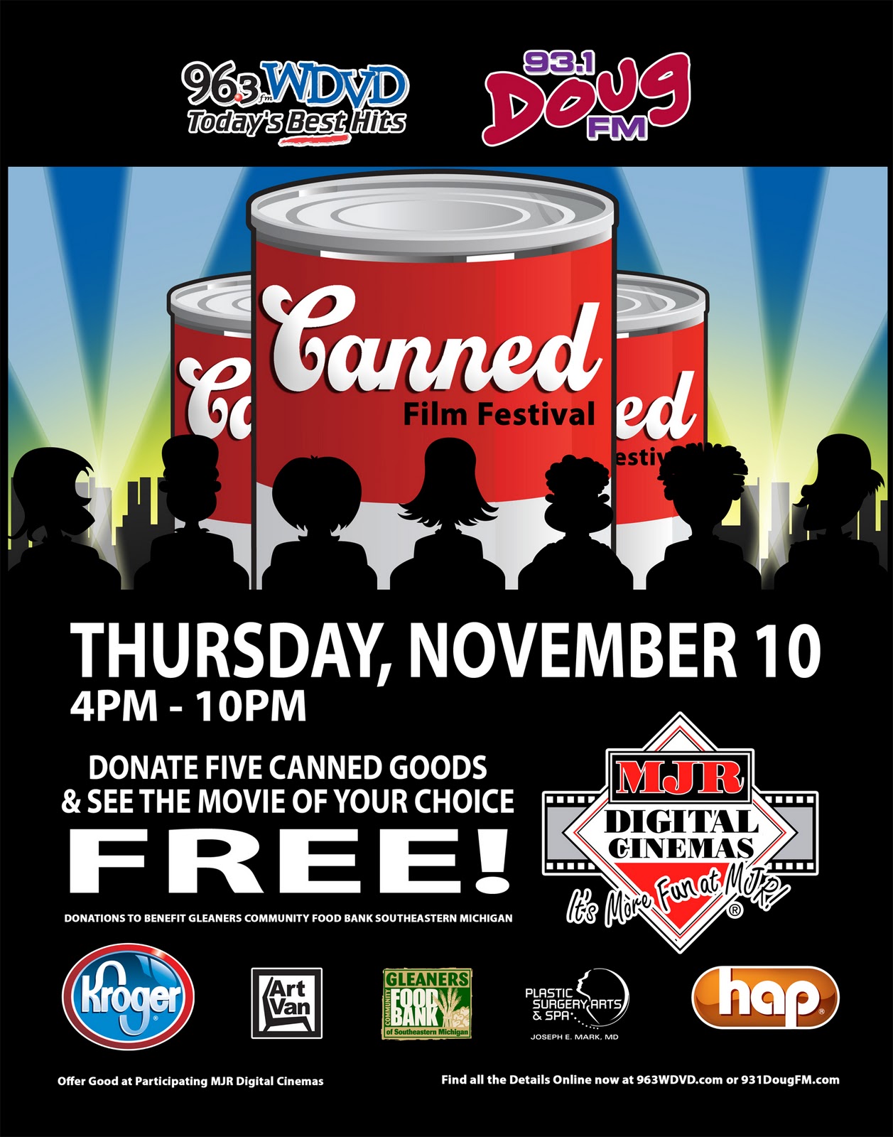 Ann Arbor Mom Blog: Free Movies: MJR's Canned Film Festival