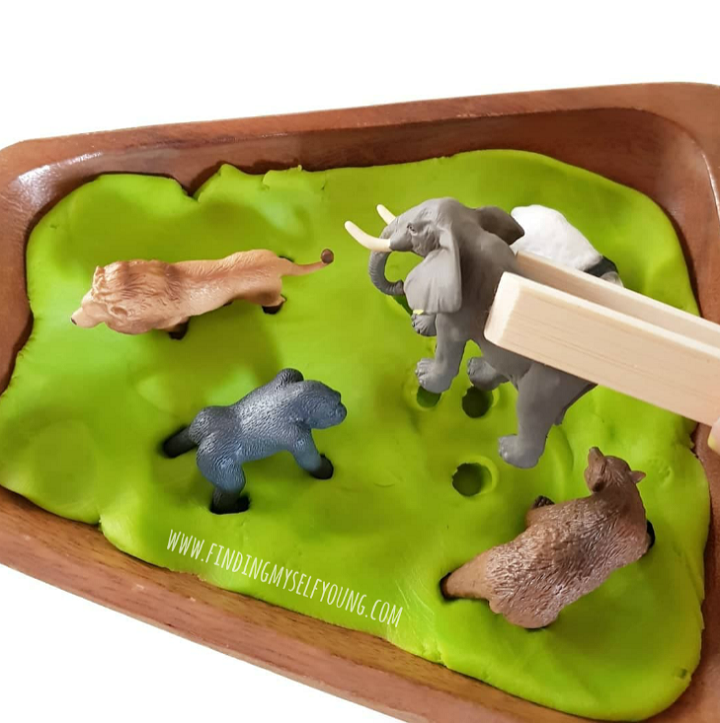 Animal Habitat Playdough Sort and Rescue Activity | Finding Myself Young