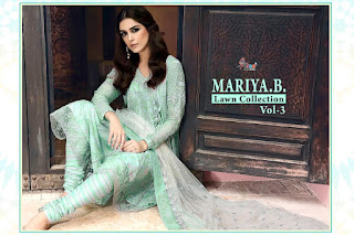 Shree Fab Mariya b lawn Collection 3 pakistani Suits