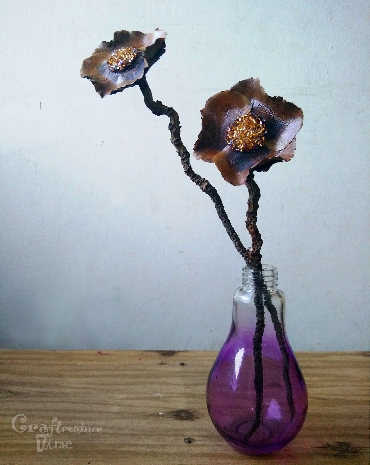 Craftventure Time Nature's Objet d'art Coconut Stalk Flower Craft