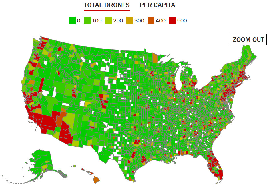 U.S. drone population