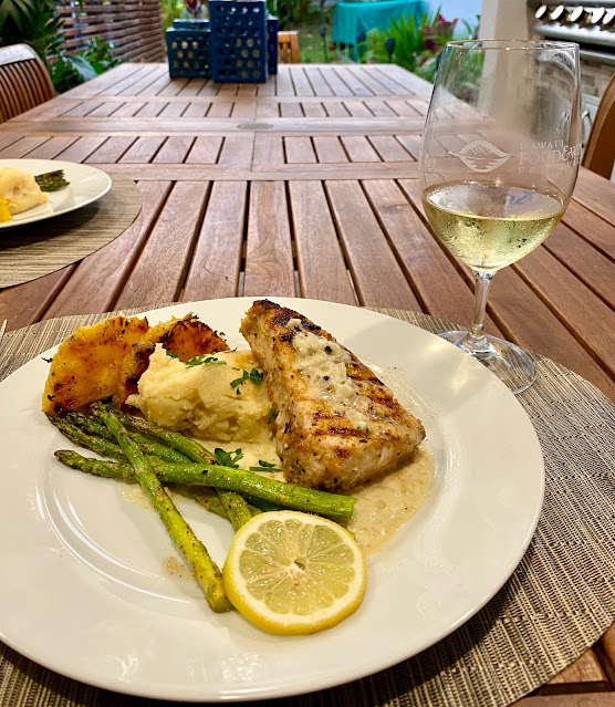 GREAT EATS HAWAII SWORDFISH WITH WHITE WINE BUTTER SAUCE