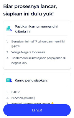 download aplikasi blu dan siapkan datanya
