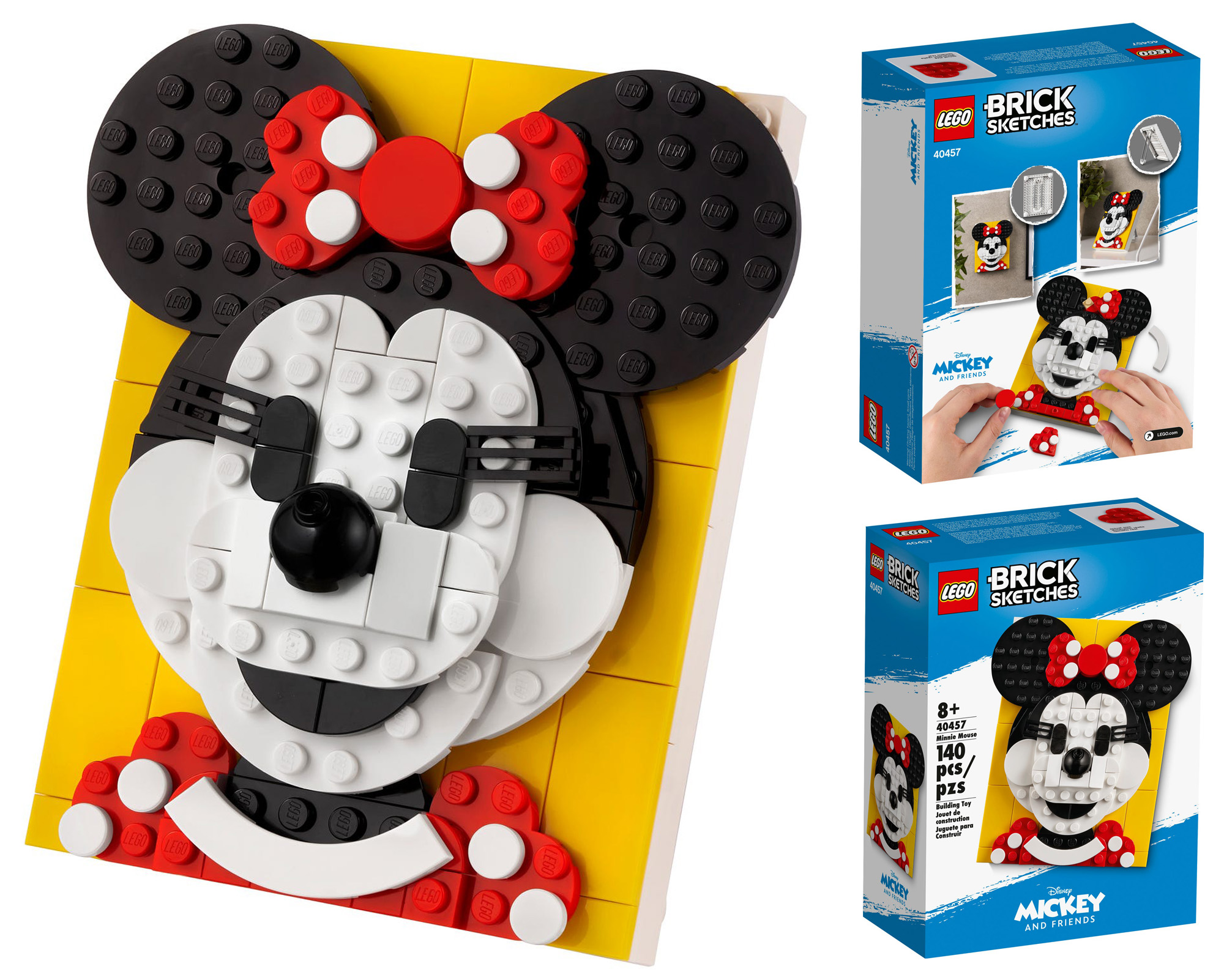 2021年3月発売レゴ(R)ブロックスケッチ新製品情報：ミッキーマウスとミニーマウス：ディズニー