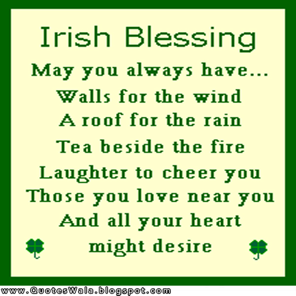 Irish Blessing Quotes | Daily Quotes at QuotesWala