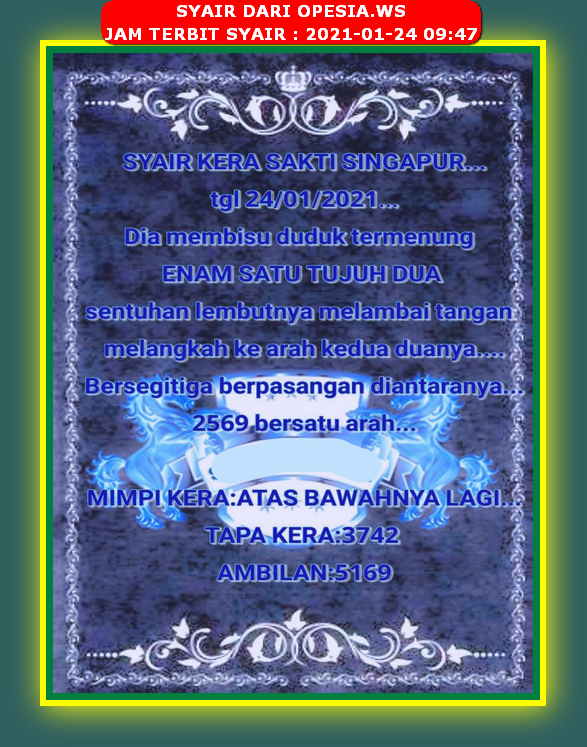 PREDIKSI singapura