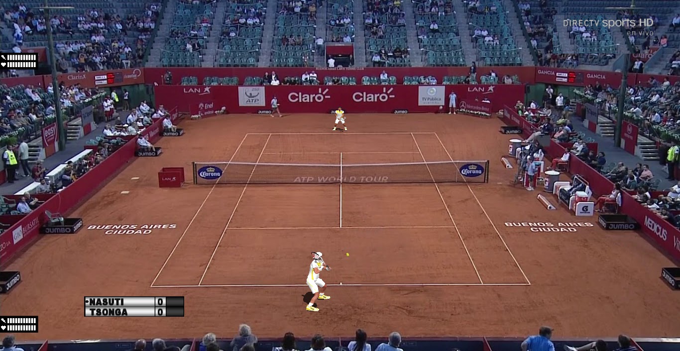 Courts Tennis Elbow 2013 ATP Buenos Aires 2013 HD (Atardecer)