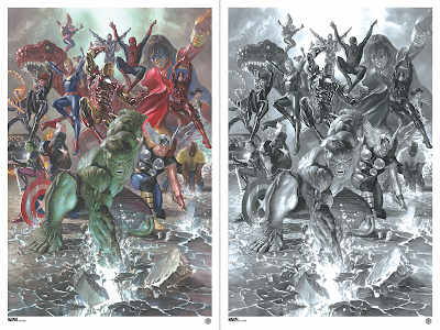 Marvel Legacy #1 Variant Cover Fine Art Prints by Alex Ross x Grey Matter Art x Marvel Comics