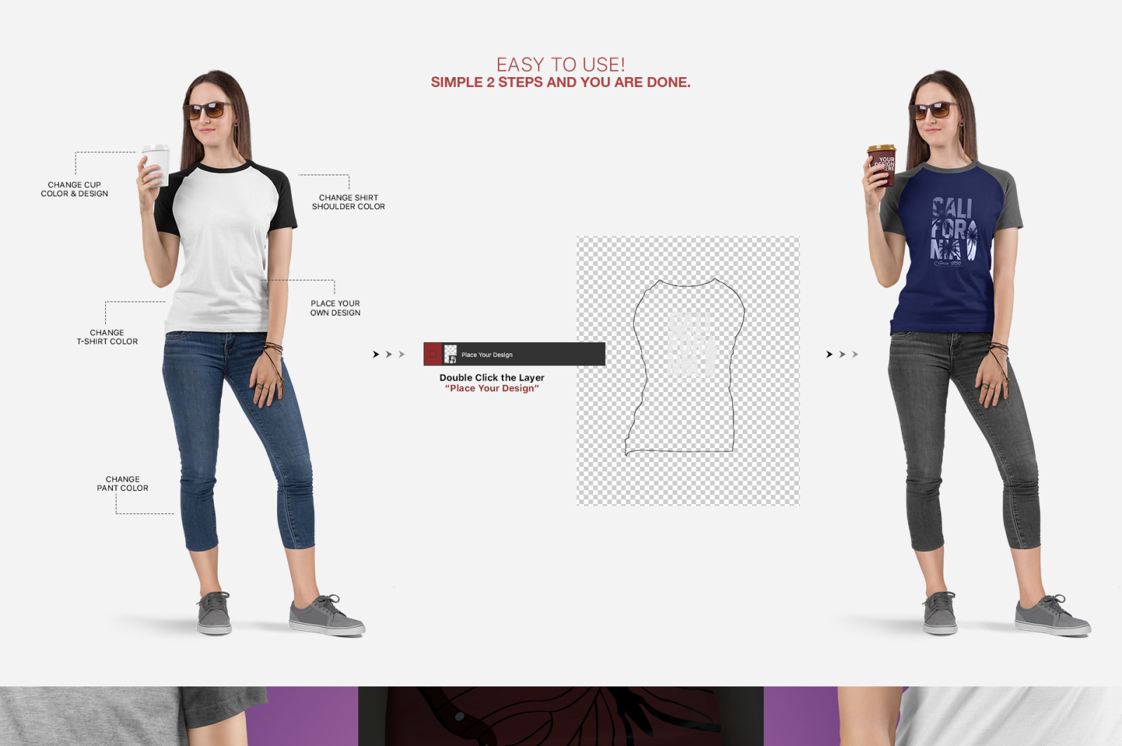Download Download Women's Raglan T-Shirt Mockup Set - Free PSD ...