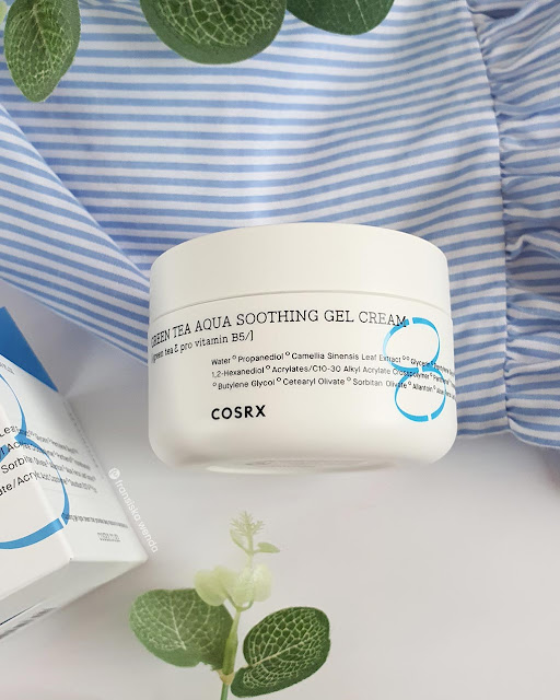 COSRX Hydrium Green Tea Aqua Soothing Gel Cream Review fransiska wenda