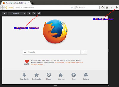 Screenshot di Halaman Mozilla Firefox