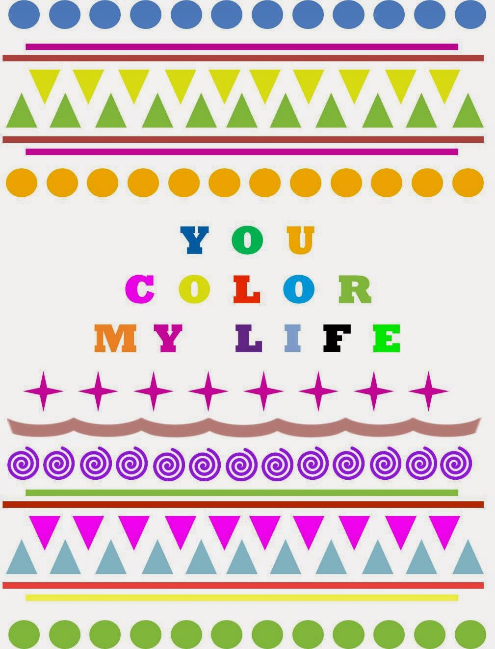 printable valentines free printable valentine´s you color my life
