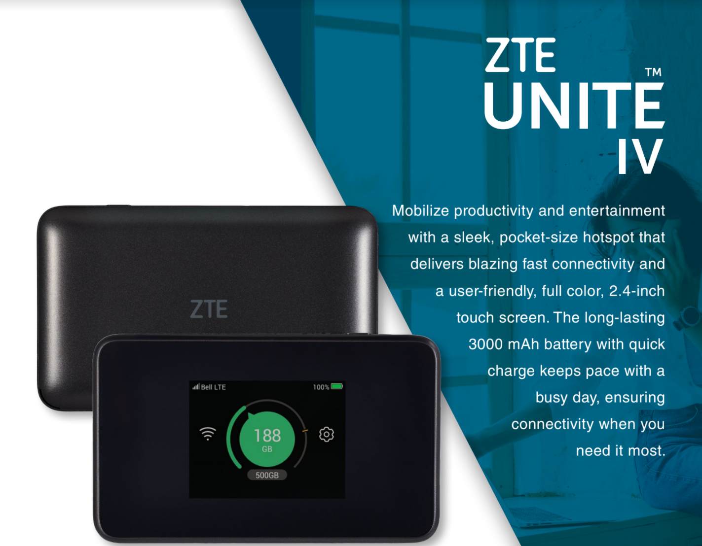 ZTE brings out the new Unite IV hotspot for Bell