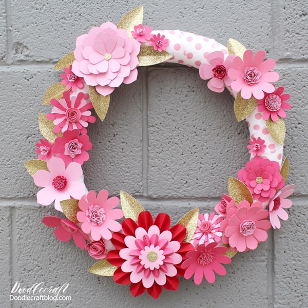 How to Make a Beautiful Floral Valentine's Wreath - Celebrate & Decorate