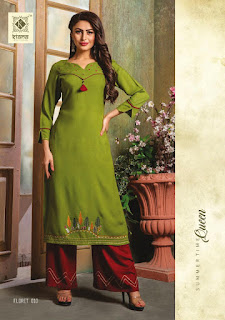 Kiana Floret kurti with palazzo buy wholesale price