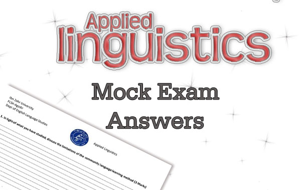 Applied Linguistics - Mock Exam Answers