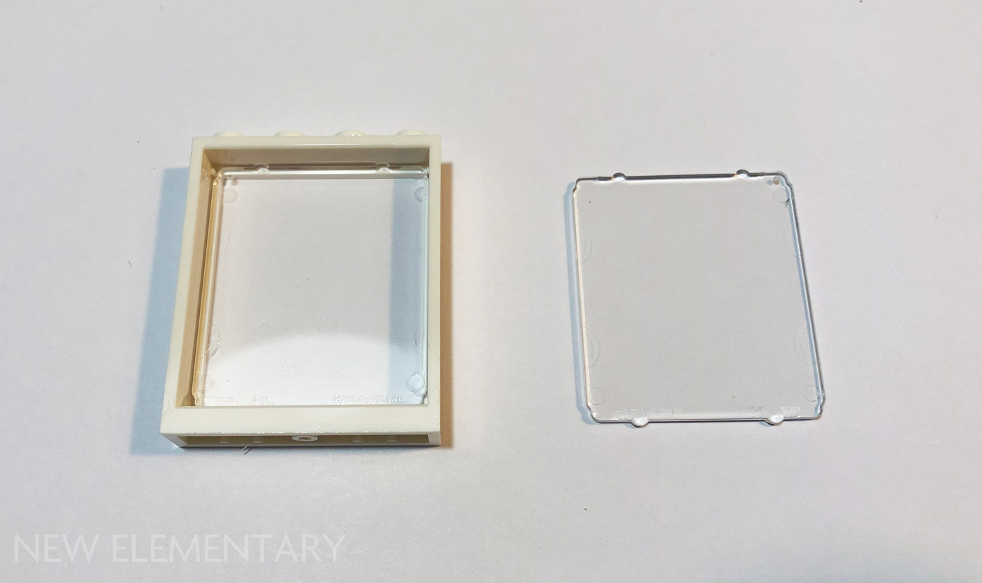 1x3x3 Purple Window Frame with Glass 4 New Lego House Building Parts
