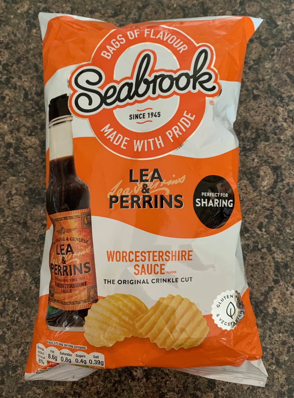 FOODSTUFF FINDS Seabrook Lea & Perrins Worcestershire Sauce Crisps (Asda) By Cinabar