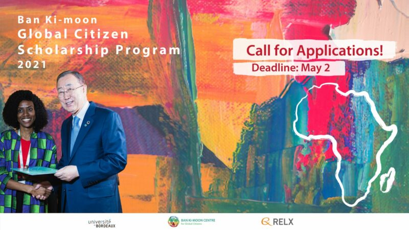 Ban Ki-moon Global Citizen Scholarship Program 2021 for Young African Leaders