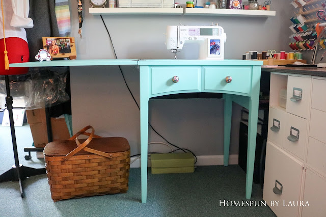 Homespun by Laura : One Room Challenge : Office / Sewing & Craft Room