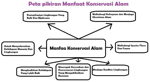 peta pikiran manfaat konservasi alam www.simplenews.me