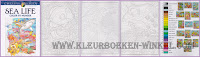 kleurboek. kleuren op nummer sea life kleurboek. kleuren op nummer sea life