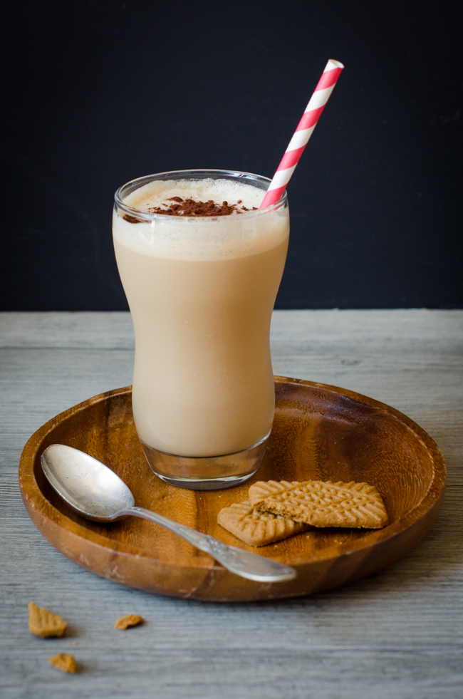 Café glacé caramel spéculoos Cerise et Praline