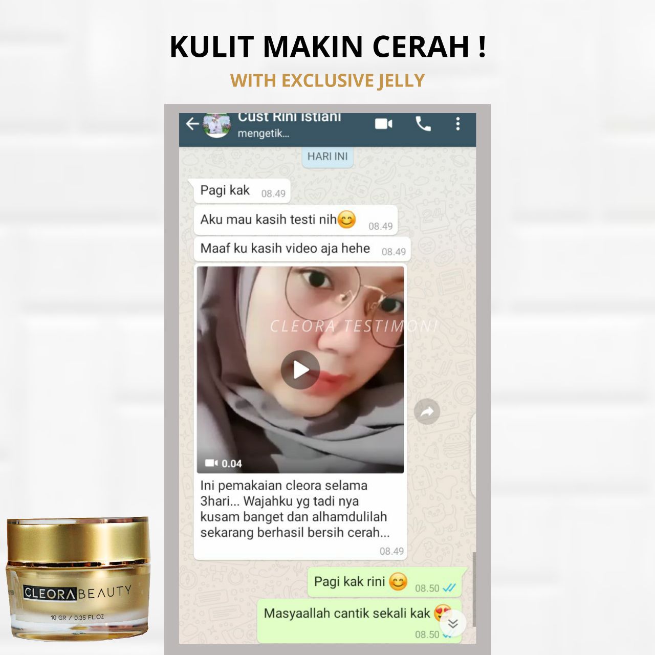 testimoni Cleora Beauty