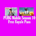 PUBG Mobile Season 10 : pubg mobile free royale pass