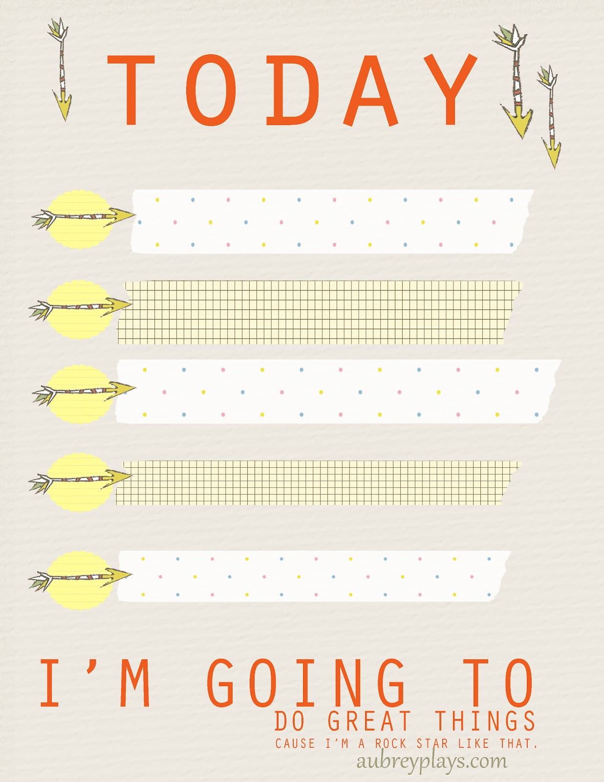 aubreyplays feel good friday to do list printable