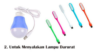 Manfaat Lain Powerbank Untuk Menyalakan Lampu Darurat