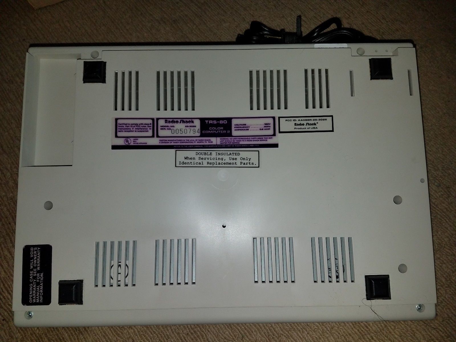 Historic Computing TRS80 Color Computer 2