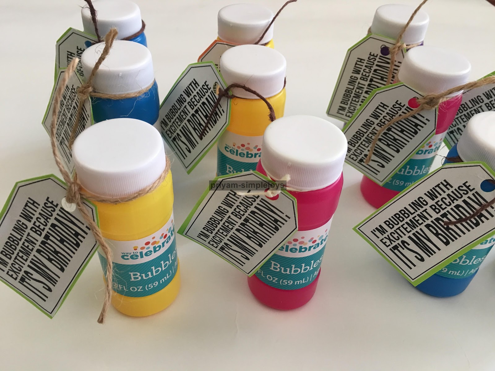 SimpleJoys Birthday Classroom Favors